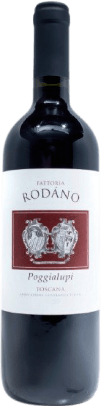 Бесплатная доставка | Красное вино Fattoria Rodáno Poggialupi I.G.T. Toscana Тоскана Италия Merlot — Мерло, Sangiovese — Санджовезе 75 cl