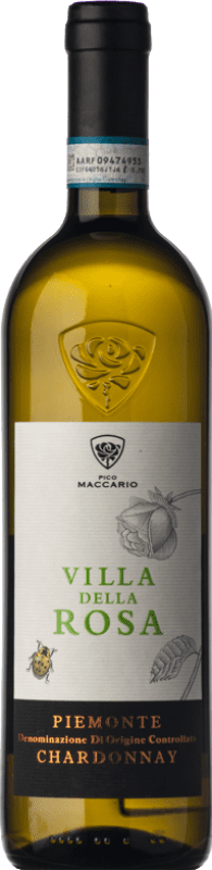 8,95 € | White wine Pico Maccario Villa della Rosa D.O.C. Piedmont Piemonte Italy Chardonnay Bottle 75 cl