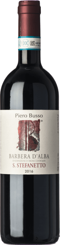 28,95 € | Red wine Piero Busso San Stefanetto D.O.C. Barbera d'Alba Piemonte Italy Barbera Bottle 75 cl