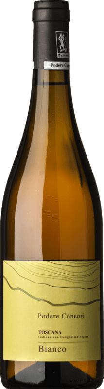 Kostenloser Versand | Weißwein Concori Bianco I.G.T. Toscana Toskana Italien Weißburgunder, Chenin Weiß Ökologisch 75 cl