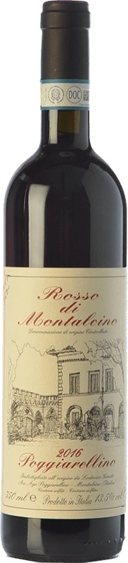 Бесплатная доставка | Красное вино Poggiarellino D.O.C. Rosso di Montalcino Тоскана Италия Sangiovese — Санджовезе 75 cl