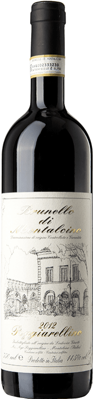 Бесплатная доставка | Красное вино Poggiarellino D.O.C.G. Brunello di Montalcino Тоскана Италия Sangiovese 75 cl