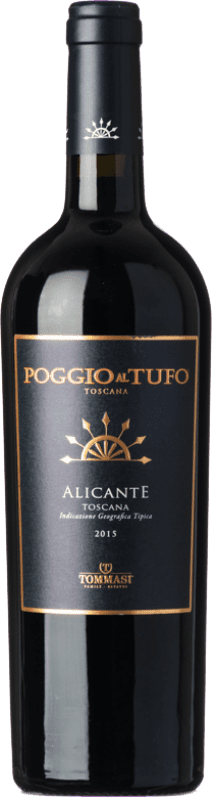 Бесплатная доставка | Красное вино Poggio al Tufo Tommasi Alicante I.G.T. Toscana Тоскана Италия Grenache Tintorera 75 cl