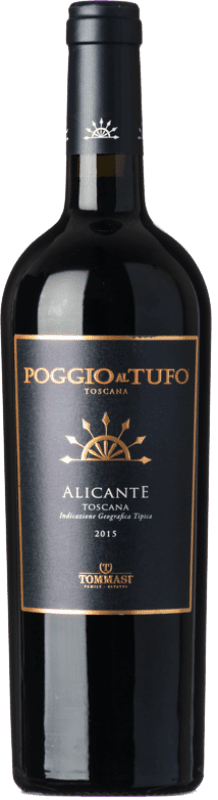 12,95 € Envío gratis | Vino Tinto Poggio al Tufo Tommasi Alicante I.G.T. Toscana