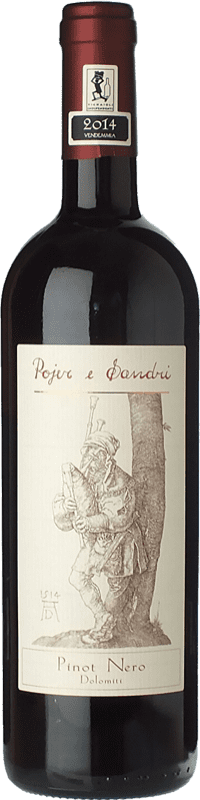 16,95 € Free Shipping | Red wine Pojer e Sandri I.G.T. Vigneti delle Dolomiti Trentino-Alto Adige Italy Pinot Black Bottle 75 cl