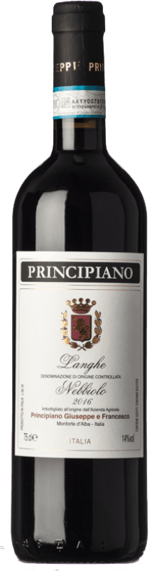 16,95 € | Красное вино Principiano D.O.C. Langhe Пьемонте Италия Nebbiolo 75 cl