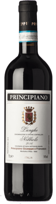 Бесплатная доставка | Красное вино Principiano D.O.C. Langhe Пьемонте Италия Nebbiolo — Неббиоло 75 cl