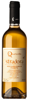Kostenloser Versand | Süßwein Quarticello Passito Stradora I.G.T. Emilia Romagna Emilia-Romagna Italien Malvasia Medium-Flasche 50 cl