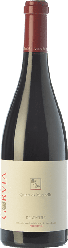 36,95 € | Красное вино Quinta da Muradella Gorvia Tinto Дуб D.O. Monterrei Галисия Испания Mencía, Caíño Black, Bastardo 75 cl