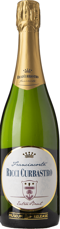 Free Shipping | White sparkling Ricci Curbastro Museum Extra Brut D.O.C.G. Franciacorta Lombardia Italy Pinot Black, Chardonnay, Pinot White 75 cl
