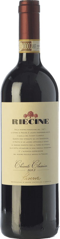 Envio grátis | Vinho tinto Riecine Reserva D.O.C.G. Chianti Classico Tuscany Itália Sangiovese 75 cl