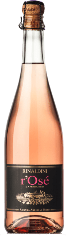 送料無料 | ロゼスパークリングワイン Rinaldini Lambrusco Frizzante R'Osé I.G.T. Emilia Romagna エミリア=ロマーニャ イタリア Lambrusco Salamino, Lambrusco Marani 75 cl