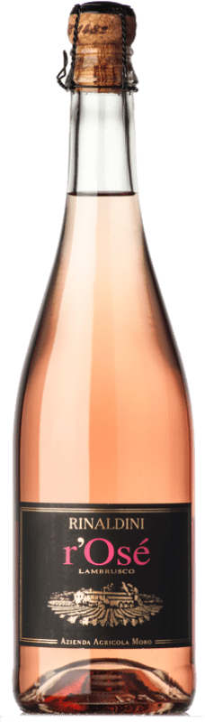 Бесплатная доставка | Розовое игристое Rinaldini Lambrusco Frizzante R'Osé I.G.T. Emilia Romagna Эмилия-Романья Италия Lambrusco 75 cl