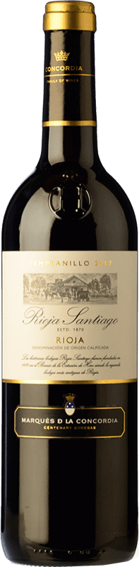 Envío gratis | Vino tinto Marqués de La Concordia Rioja Santiago Joven D.O.Ca. Rioja La Rioja España Tempranillo 75 cl