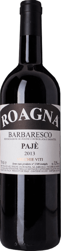 297,95 € Free Shipping | Red wine Roagna Pajé Vecchie Viti D.O.C.G. Barbaresco Piemonte Italy Nebbiolo Bottle 75 cl