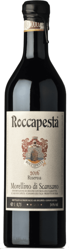 Envio grátis | Vinho tinto Roccapesta Reserva D.O.C.G. Morellino di Scansano Tuscany Itália Sangiovese, Bacca Vermelha, Ciliegiolo 75 cl