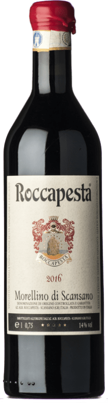 Free Shipping | Red wine Roccapesta D.O.C.G. Morellino di Scansano Tuscany Italy Sangiovese, Bacca Red, Ciliegiolo 75 cl