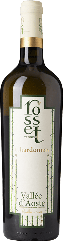 Бесплатная доставка | Белое вино Rosset D.O.C. Valle d'Aosta Валле д'Аоста Италия Chardonnay 75 cl