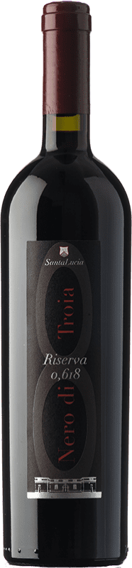 38,95 € Envio grátis | Vinho tinto Saint Lucia Distillers 0,618 Reserva D.O.C.G. Castel del Monte Nero di Troia Riserva