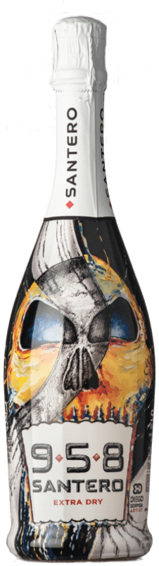 9,95 € 免费送货 | 白起泡酒 Santero 958 Extradry Calavera Bormida Flowers Nº 1 额外的干燥 D.O.C. Piedmont