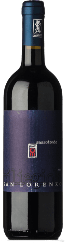 Бесплатная доставка | Красное вино Sassotondo Sanlorenzo D.O.C. Maremma Toscana Тоскана Италия Ciliegiolo 75 cl