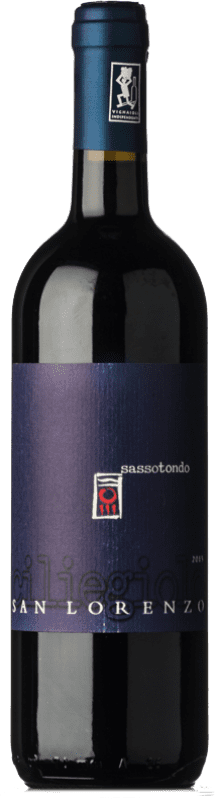 Envío gratis | Vino tinto Sassotondo Sanlorenzo D.O.C. Maremma Toscana Toscana Italia Ciliegiolo Ecológico 75 cl