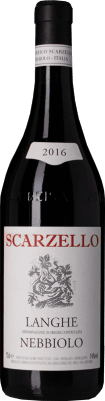 Бесплатная доставка | Красное вино Scarzello D.O.C. Langhe Пьемонте Италия Nebbiolo — Неббиоло 75 cl