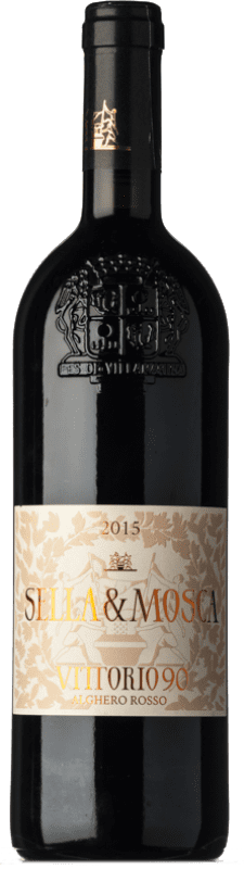 49,95 € | Red wine Sella e Mosca Rosso Vittorio 90 D.O.C. Alghero Sardegna Italy Cabernet Sauvignon, Cannonau, Bacca Red 75 cl