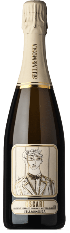 32,95 € | White Sparkling Wine Sella e Mosca Metodo Classico Oscarì Brut D.O.C. Alghero Sardegna Italy 75 cl