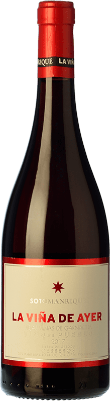 Free Shipping | Red wine Soto y Manrique La Viña de Ayer Oak D.O.P. Cebreros Castilla y León Spain Grenache 75 cl