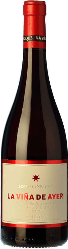 6,95 € | Red wine Soto y Manrique La Viña de Ayer Oak D.O.P. Cebreros Castilla y León Spain Grenache 75 cl