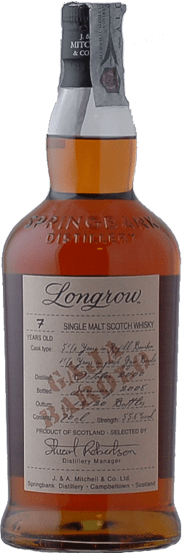 Envío gratis | Whisky Single Malt Springbank Longrow Gaja Barolo Campbeltown Reino Unido 7 Años 75 cl