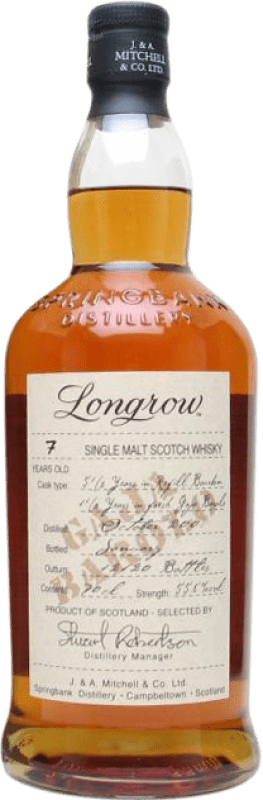 92,95 € Spedizione Gratuita | Whisky Single Malt Springbank Longrow Gaja Barolo 7 Anni