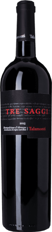 15,95 € | Красное вино Talamonti Tre Saggi D.O.C. Montepulciano d'Abruzzo Абруцци Италия Montepulciano 75 cl