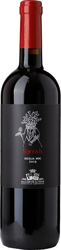 8,95 € Free Shipping | Red wine Tasca d'Almerita Sallier de La Tour D.O.C. Sicilia Sicily Italy Syrah Bottle 75 cl