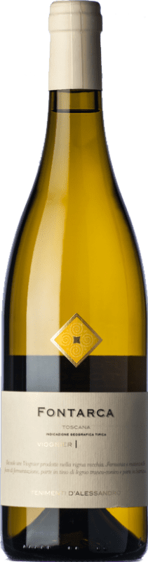 Kostenloser Versand | Weißwein Tenimenti d'Alessandro Fontarca I.G.T. Toscana Toskana Italien Viognier Ökologisch 75 cl