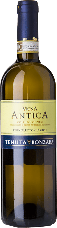 Бесплатная доставка | Белое вино Bonzara Vigna Antica D.O.C. Colli Bolognesi Classico Pignoletto Эмилия-Романья Италия Pignolo 75 cl