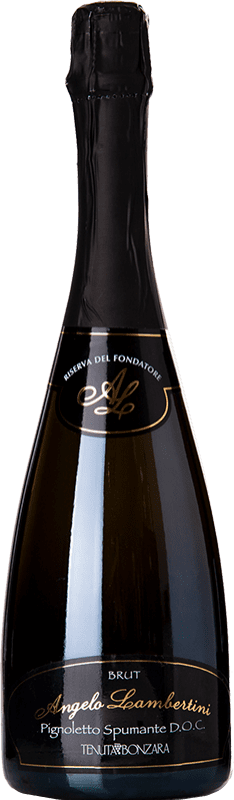 11,95 € | Weißer Sekt Bonzara Angelo Lambertini Brut — Herb I.G.T. Emilia Romagna Emilia-Romagna Italien Pignolo 75 cl