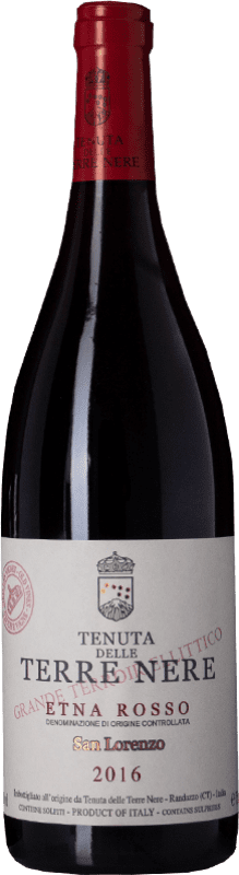 83,95 € Бесплатная доставка | Красное вино Tenuta Nere Rosso San Lorenzo D.O.C. Etna Органический