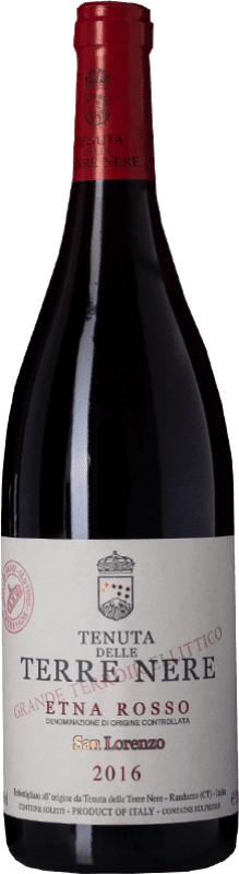 91,95 € Spedizione Gratuita | Vino rosso Tenuta Nere Rosso San Lorenzo D.O.C. Etna