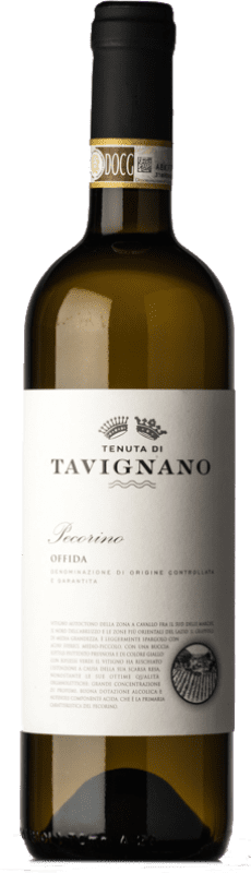 16,95 € Free Shipping | White wine Tavignano D.O.C. Offida Marche Italy Pecorino Bottle 75 cl