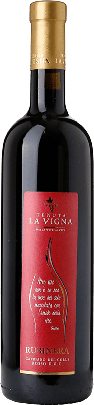 Бесплатная доставка | Красное вино La Vigna Rubinera D.O.C. Capriano del Colle Ломбардии Италия Merlot — Мерло, Sangiovese — Санджовезе, Marzemino — Марземино 75 cl