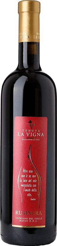 Бесплатная доставка | Красное вино La Vigna Rubinera D.O.C. Capriano del Colle Ломбардии Италия Merlot, Sangiovese, Marzemino 75 cl