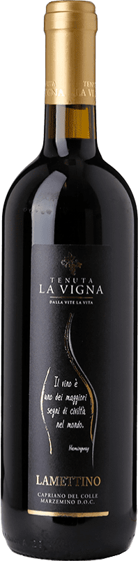 Бесплатная доставка | Красное вино La Vigna Lamettino D.O.C. Capriano del Colle Ломбардии Италия Marzemino — Марземино 75 cl