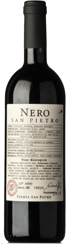 13,95 € Spedizione Gratuita | Vino rosso San Pietro Rosso Nero D.O.C. Monferrato