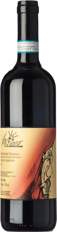 Бесплатная доставка | Красное вино Terre di Leone Il RePazzo D.O.C. Valpolicella Ripasso Венето Италия Corvina — Корвина, Rondinella — Рондинелла, Corvinone — Корвиноне, Molinara — Молинара, Oseleta — Оселета 75 cl