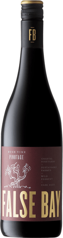 Kostenloser Versand | Rotwein False Bay Bushvine I.G. Stellenbosch Coastal Region Südafrika Pinotage 75 cl