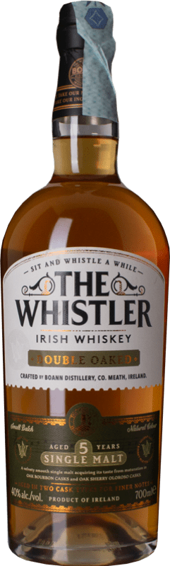 39,95 € | 威士忌单一麦芽威士忌 The Whistler Irish Whiskey Double Oaked 爱尔兰 5 岁 70 cl