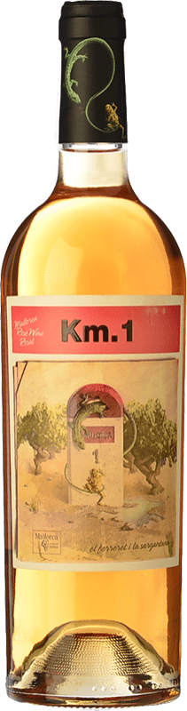 10,95 € | Розовое вино Tianna Negre Ses Nines Km. 1 Rosat I.G.P. Vi de la Terra de Mallorca Майорка Испания Callet 75 cl