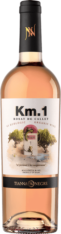 23,95 € Kostenloser Versand | Rosé-Wein Tianna Negre Ses Nines Km. 1 Rosat I.G.P. Vi de la Terra de Mallorca